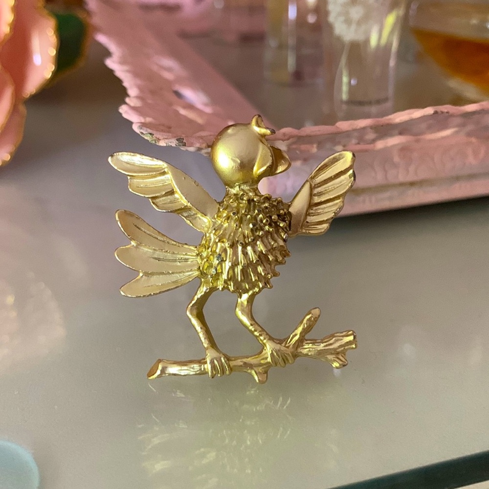 COPY - Vintage bird brooch